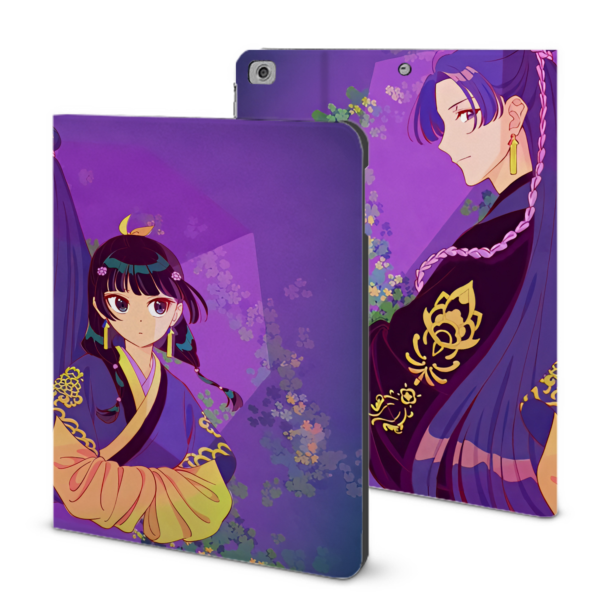 （画像用） 薬屋のひとりごと The Apothecary Diaries IPad ケース ブック型 PUレザー TPU 耐衝撃 軽量 薄型 ペン収納なし 全面保護 IPad 各モデル対応